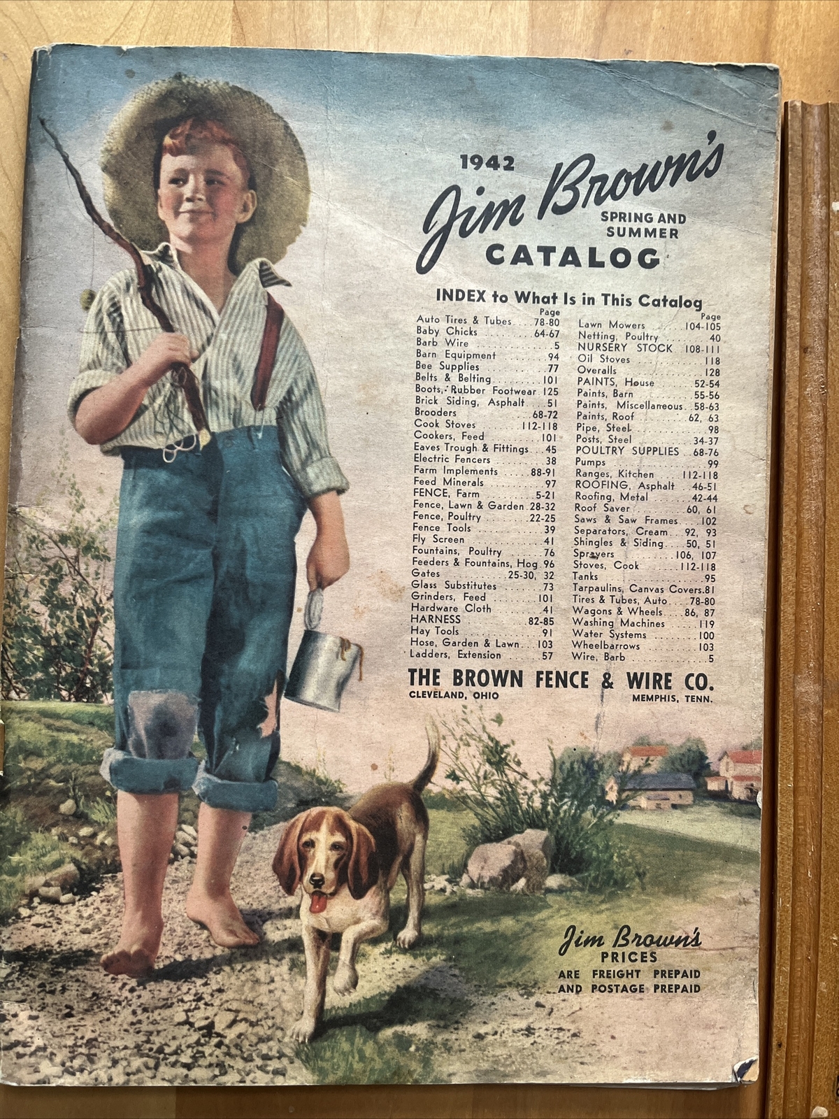Jim Brown’s 1942 Catalog Farm Supply & Fencing Tom Sawyer Cover