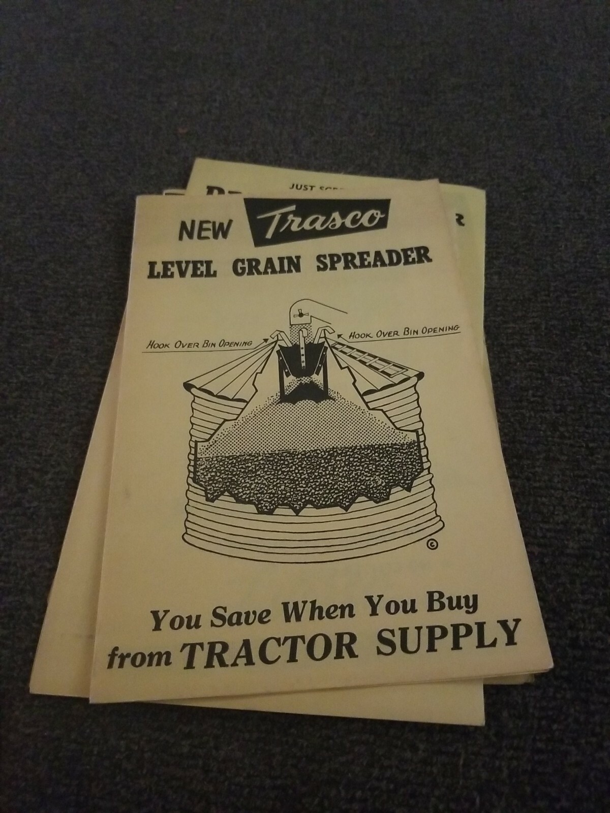 Trasco Grain Bin storage pamphlets. Lot of 4. 1950’s 1960’s. Tractor Supply. S1