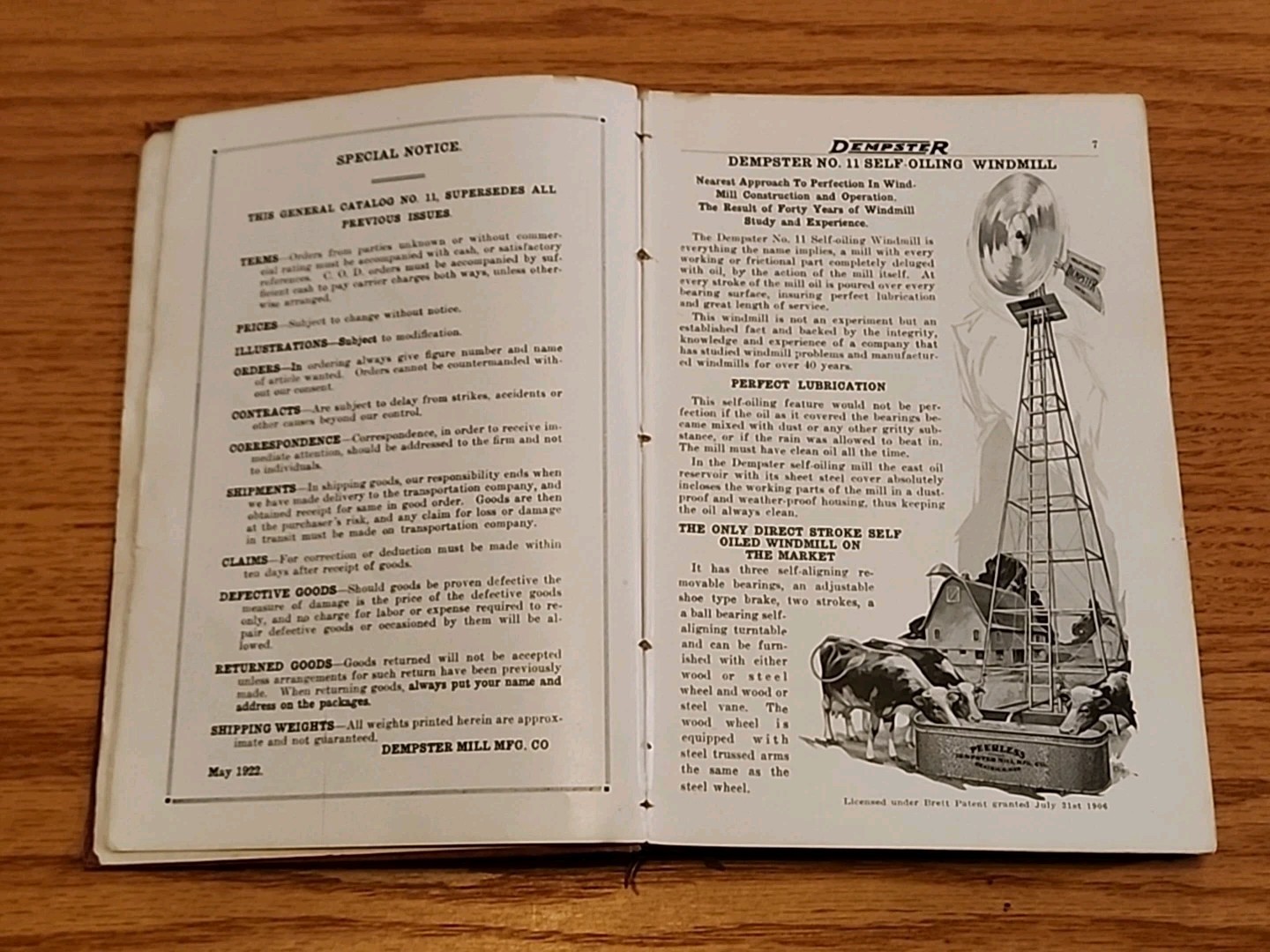 Vintage 1922 Dempster Mill Catalog 11 Windmill Pump Tank Engines Beatrice NE