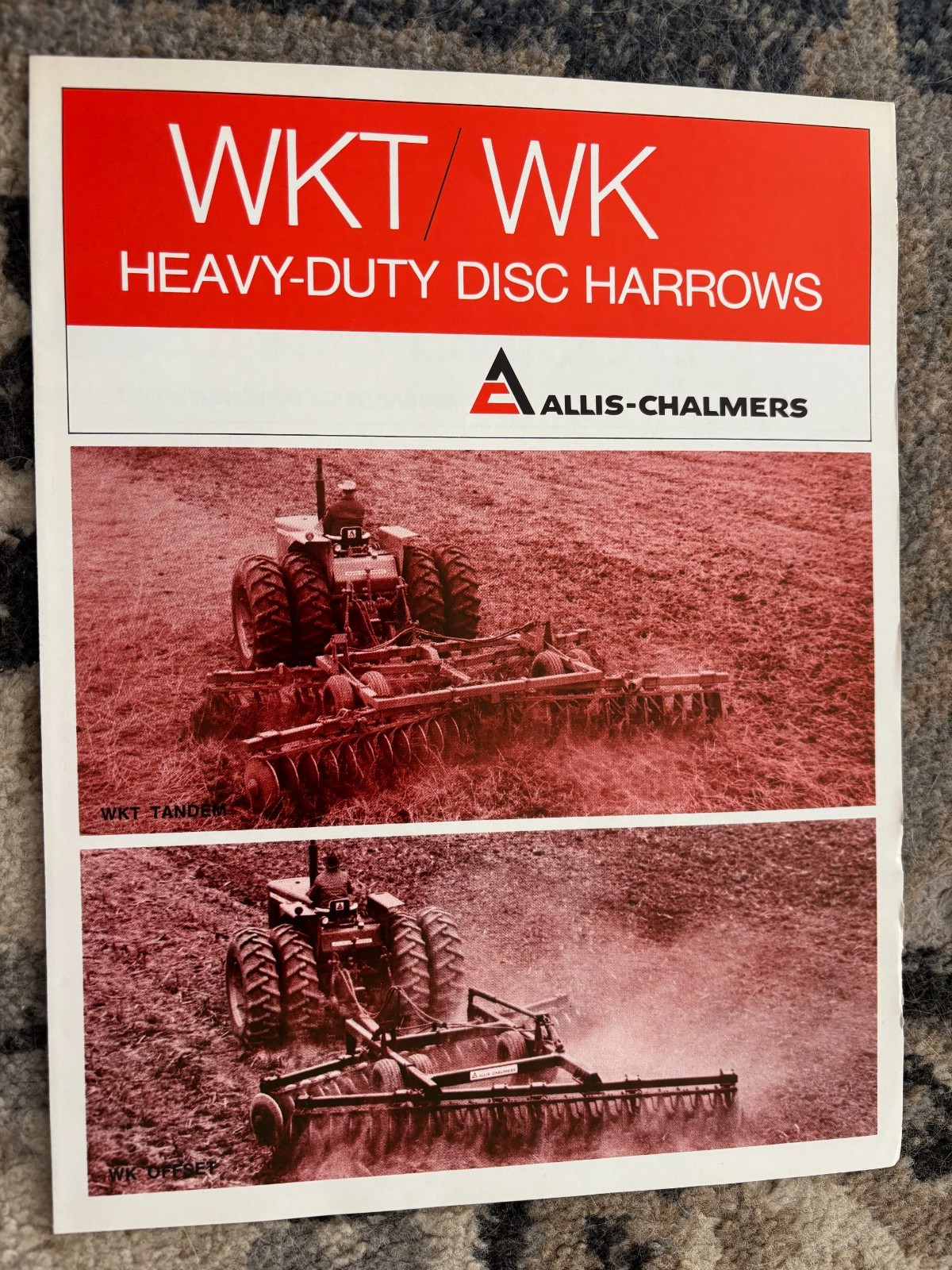 Allis Chalmers WKT WK Disk Harrows For 1969 Brochure AMIL26