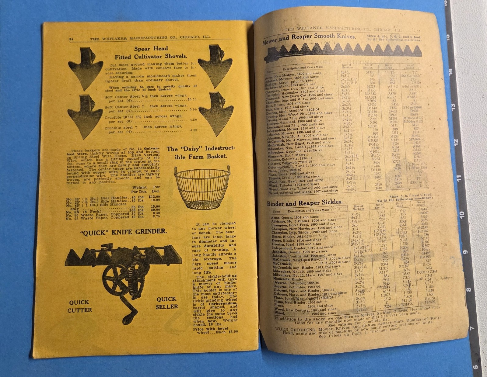 Whitaker Farm Auto Tractor Supply Catalog 1915