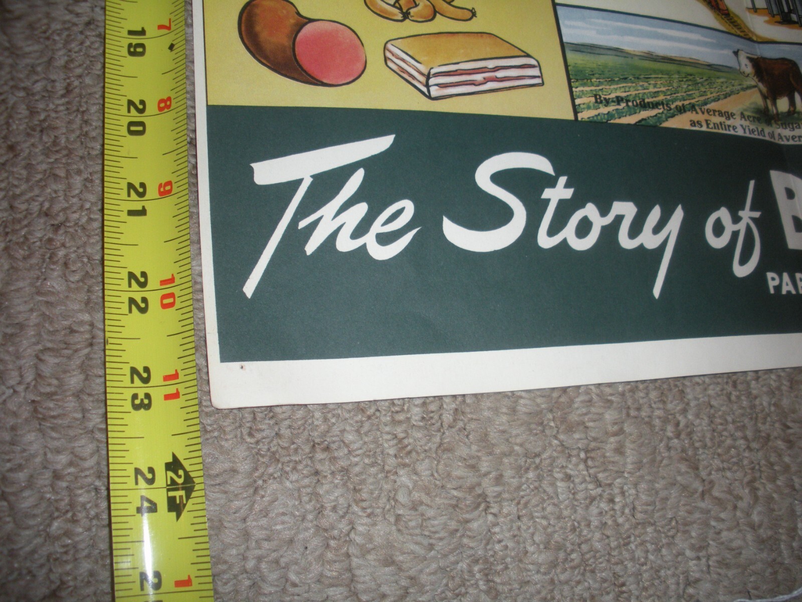 Rare Vintage 1950’s? Extracting STORY Beet Sugar food Factory COMPLETE SET OF 4