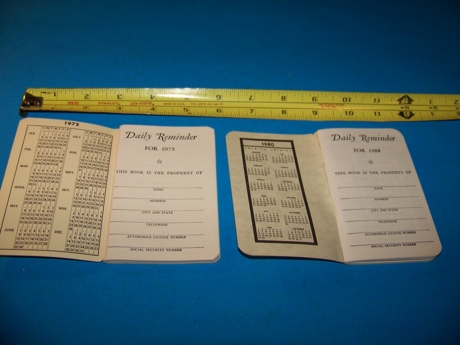 FMC Corp. Agricultural Farmers “Daily Reminder” Memo Booklet Vintage 1975 & 1980