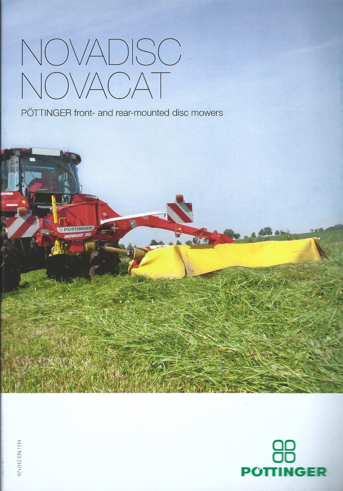 Farm Equipment Brochure – Pottinger – Novadisc Novacat Disc Mower c2014 (F6421)