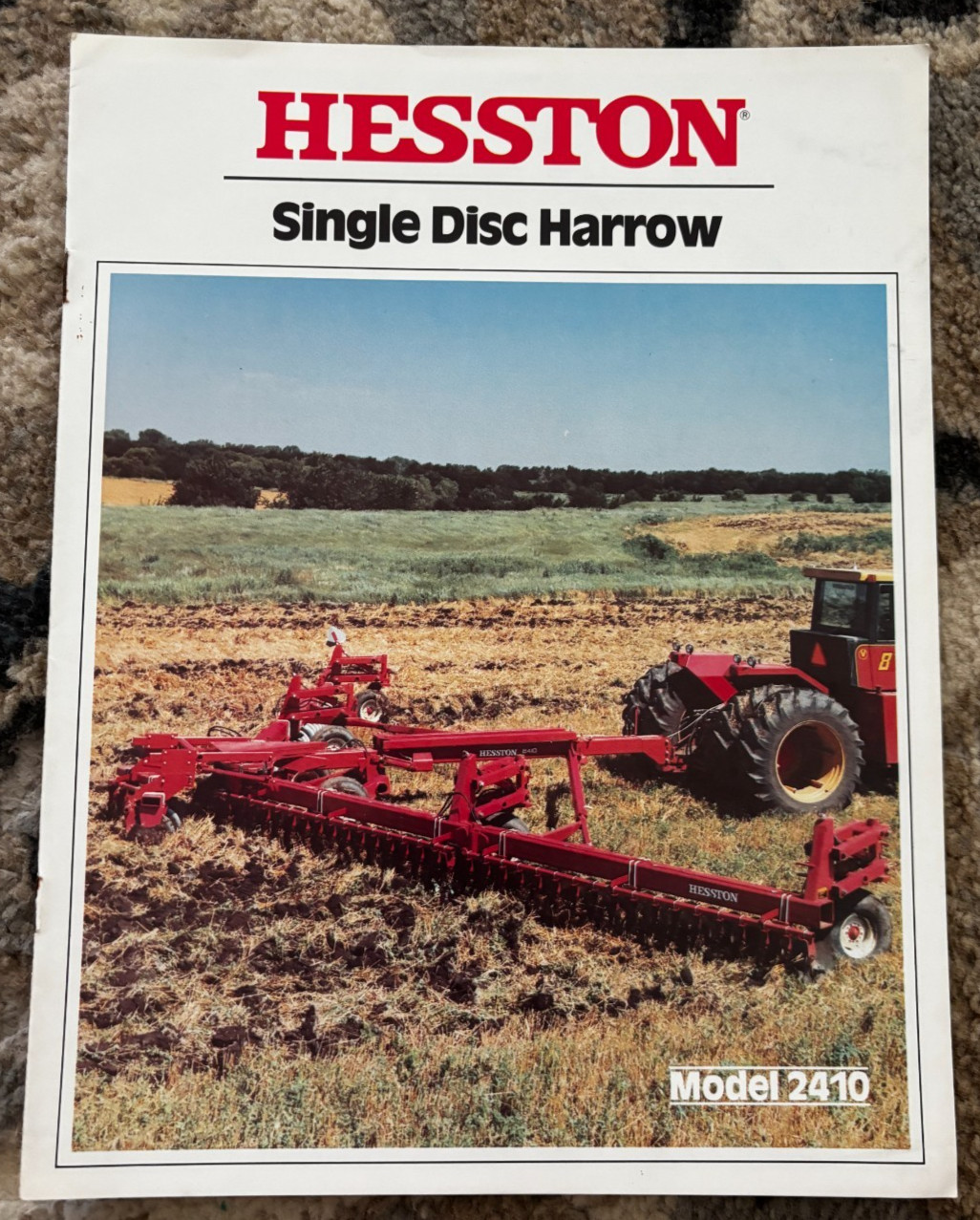 Hesston 2410 Single Disc Harrow Brochure DCPA26