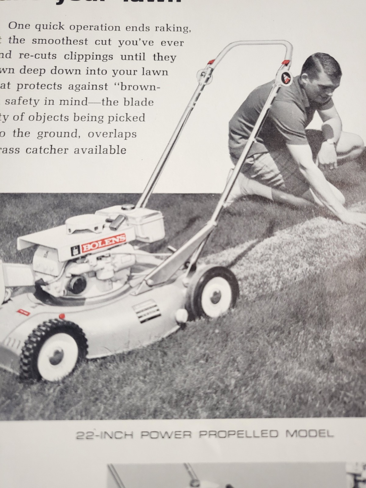 Vintage 1968 Bolens 8724 SUBURBAN 24 RIDING MOWER MOWER MUSTANG TILLER BROCHURE