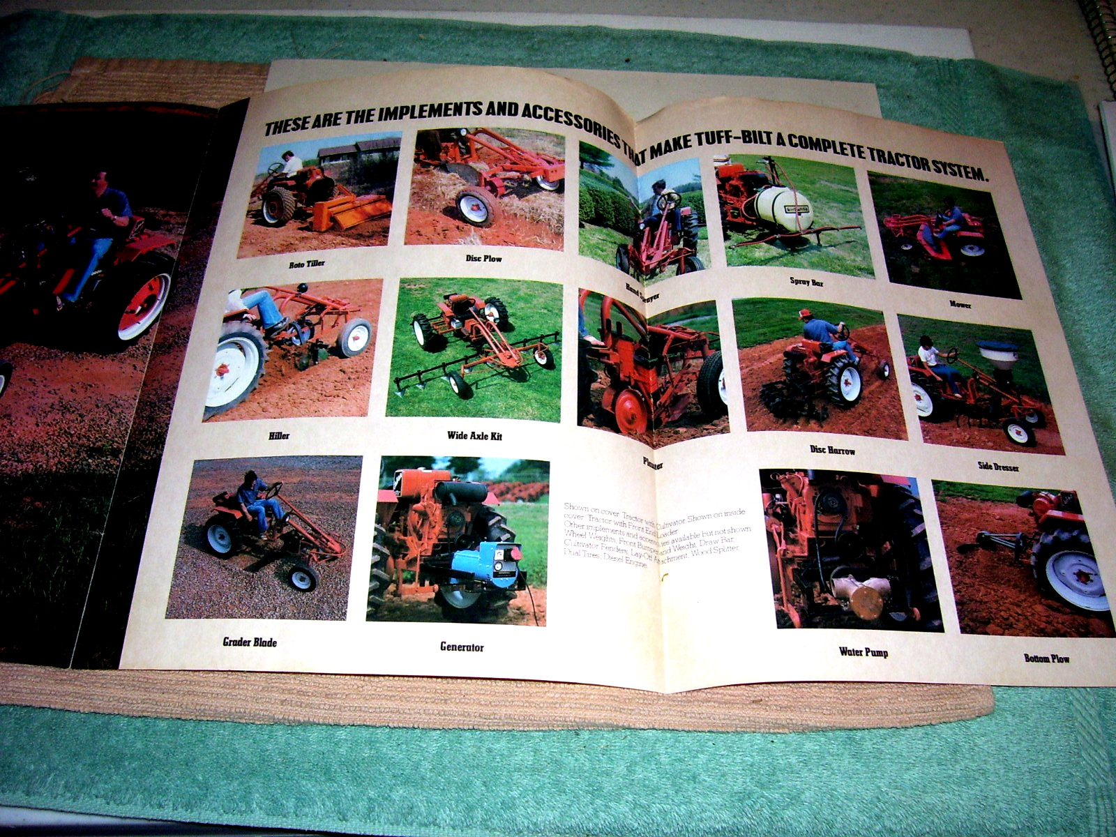 1970’s Original Tuff-Bilt Tractors Sales Brochure