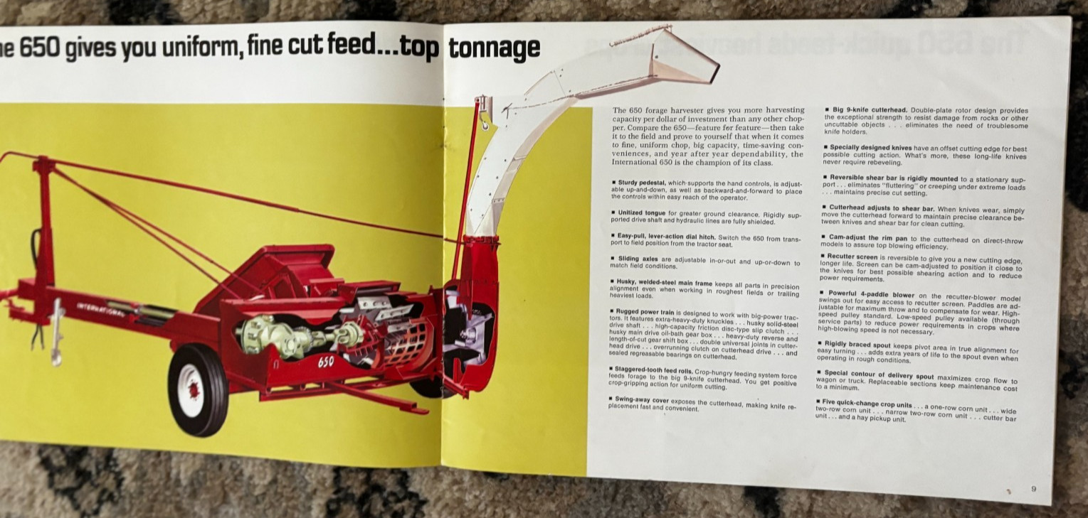 International Harvester Forage Harvesters For 1972 Brochure DCPA26
