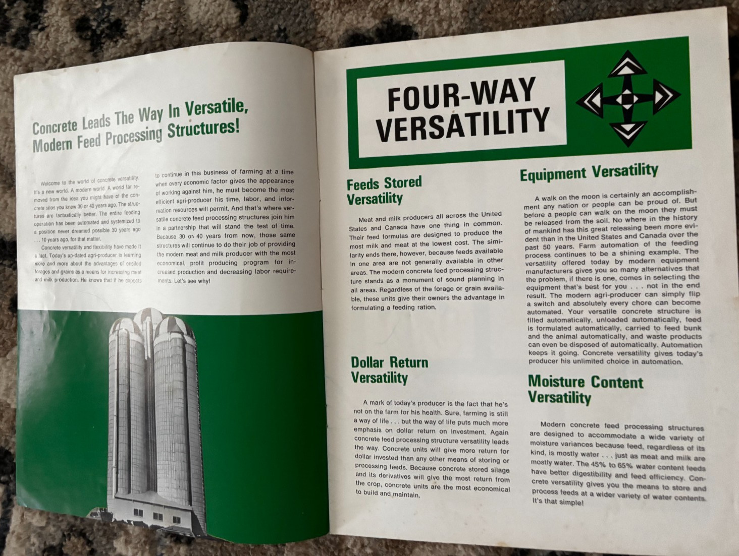 Concrete Silos & Versatility For 1972 Brochure DCPA26