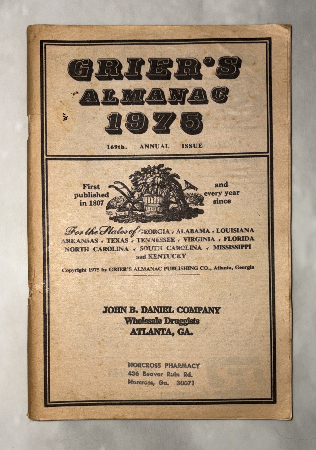 Lot of 4 Vintage GRIER’S ALMANAC 1964, 1970,1972,1974 &1975 Issues