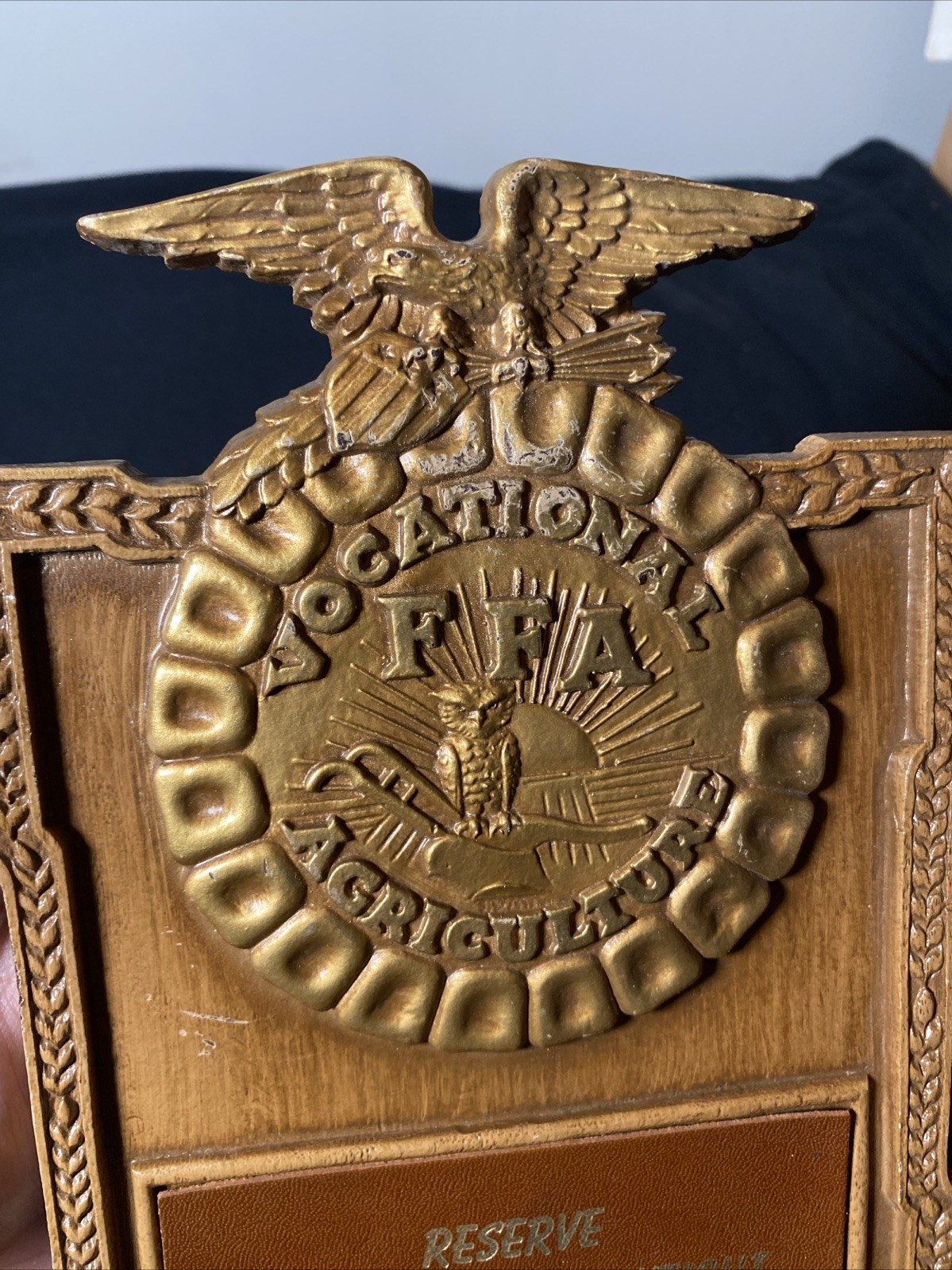 National FFA Chapter Award Program Plaque Vocational Agriculture Rare Reserve