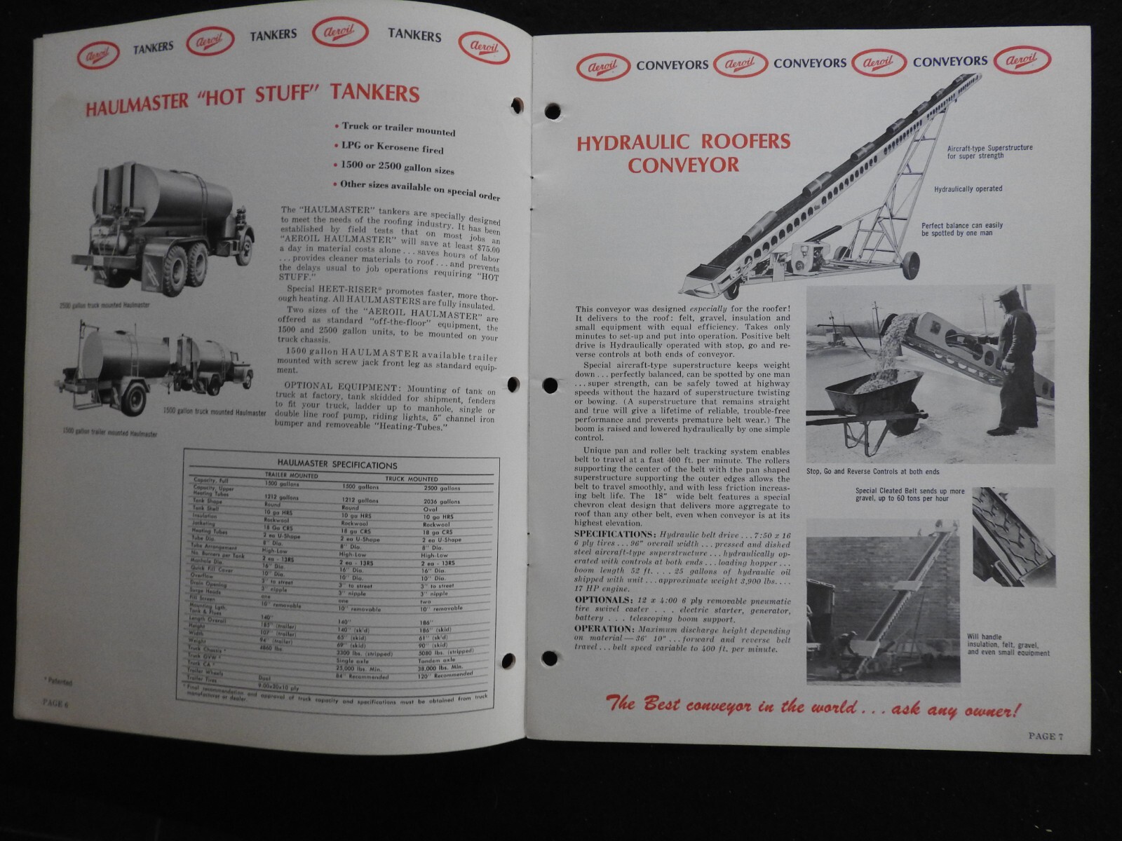 1968 Aeroil Products Co. “Roofers Equipment” Sales Catalog W/price Hackensack NJ