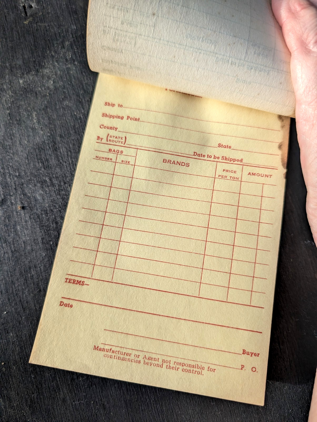 BAUGH & SONS COMPANY Portsmouth Virginia Vintage Old Sales Consumer’s Order Book