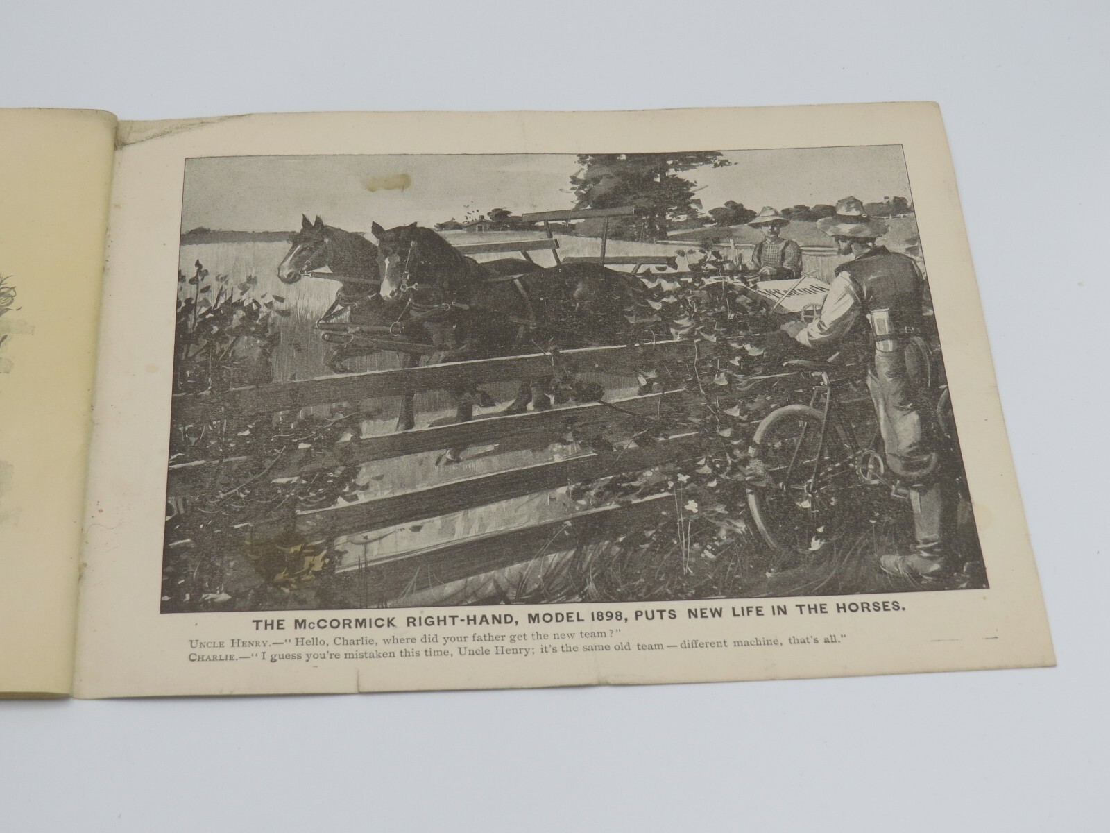 Vintage 1890’s McCormick’s Right Hand IH Deering Catalog Brochure RARE Binder