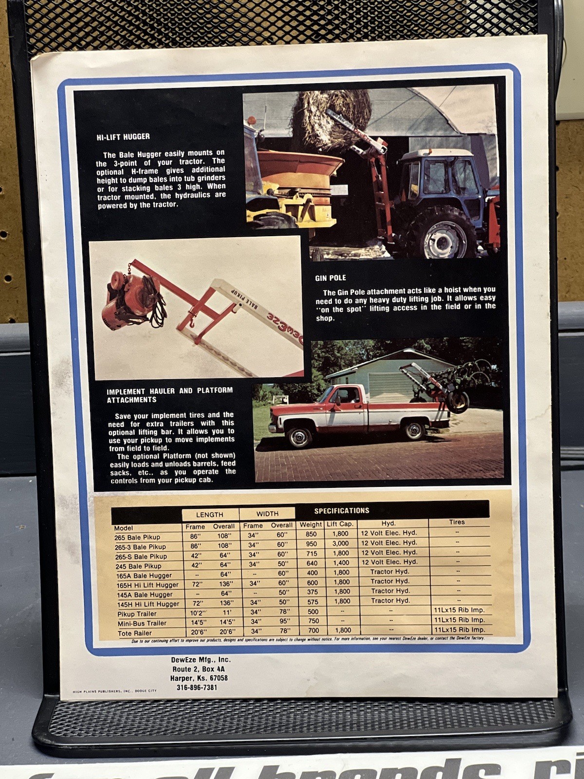 1970s/80s DewEze Bale Bed Brochure