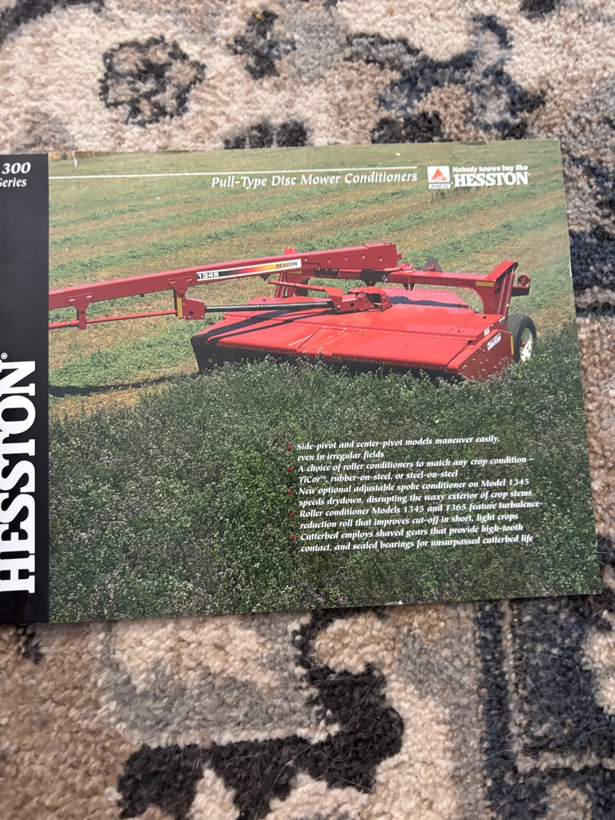 Hesston 1300 Series Disc Mower Discbine Brochure FCCA25