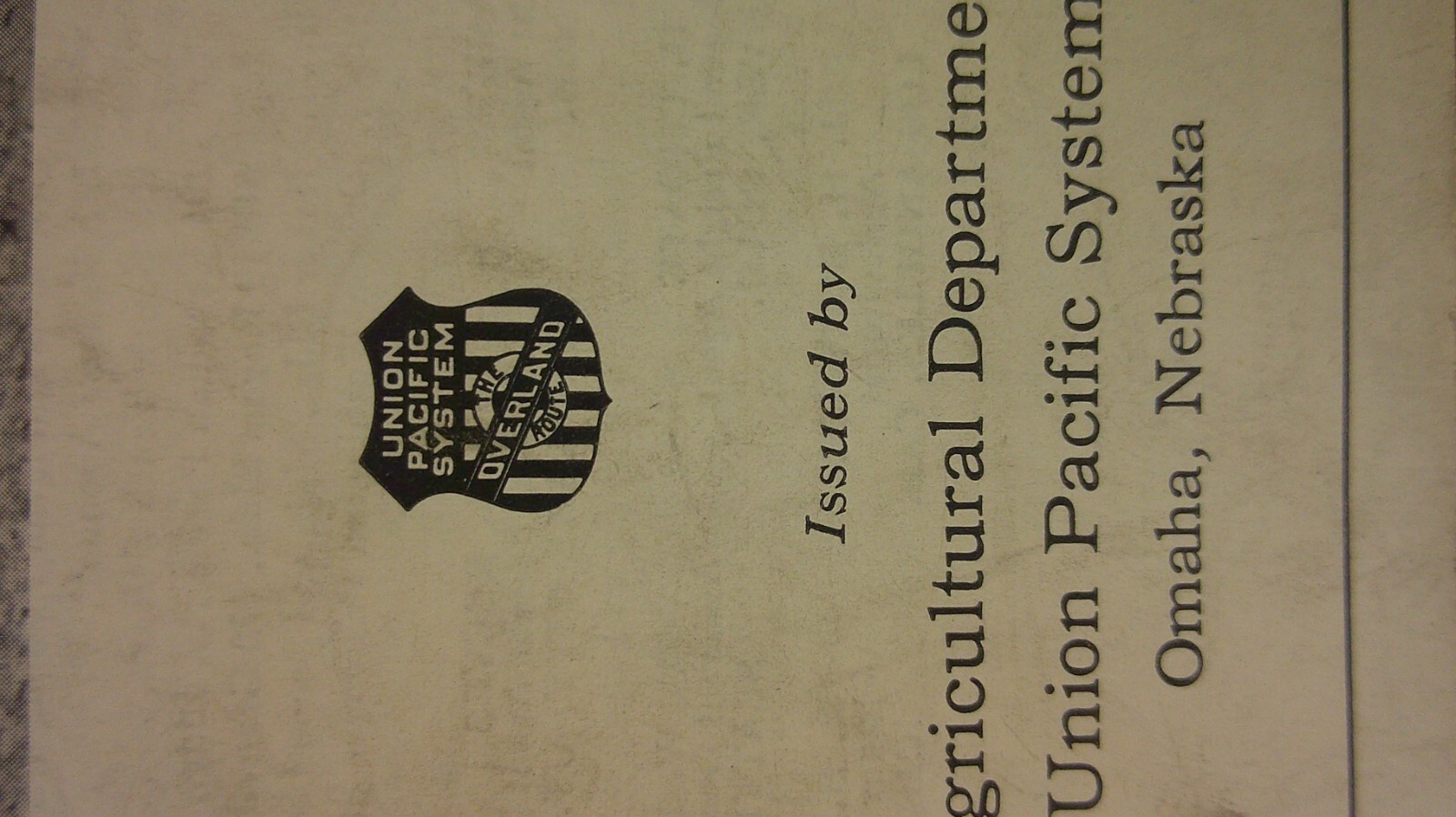 vintage pamphlet for Dairy farming in Idaho for the year 1922 Union Pacific 7C