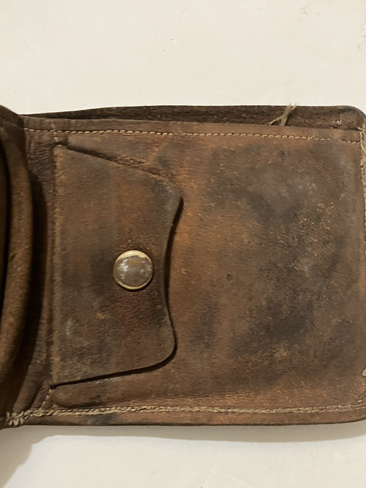 Vintage Mississippi Gin Leather Wallet First Bale Of Cotton Advertising