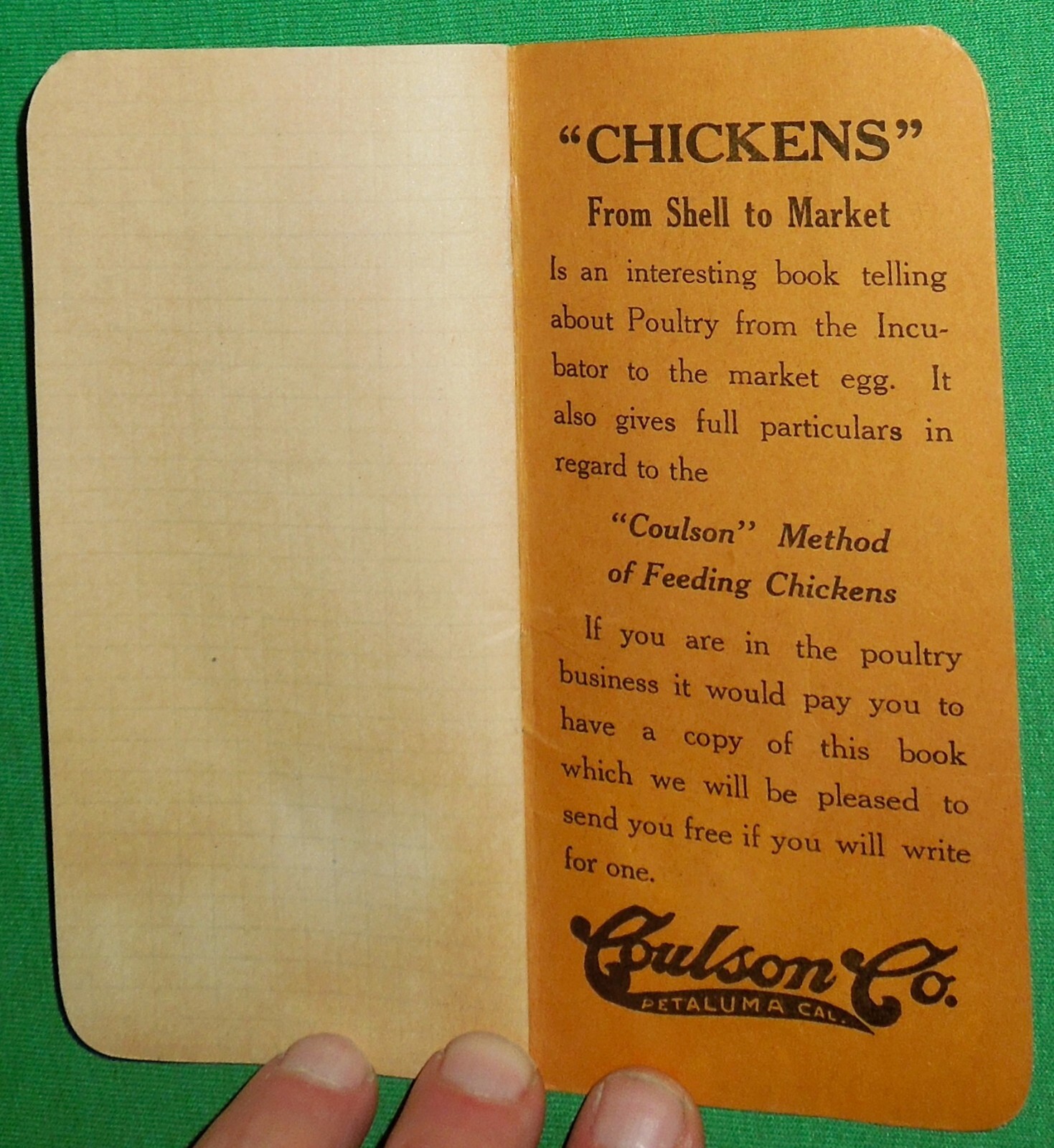 Antique Farm & Livestock Themed Advertising Calendar Memo Booklets x3, 1917-1948