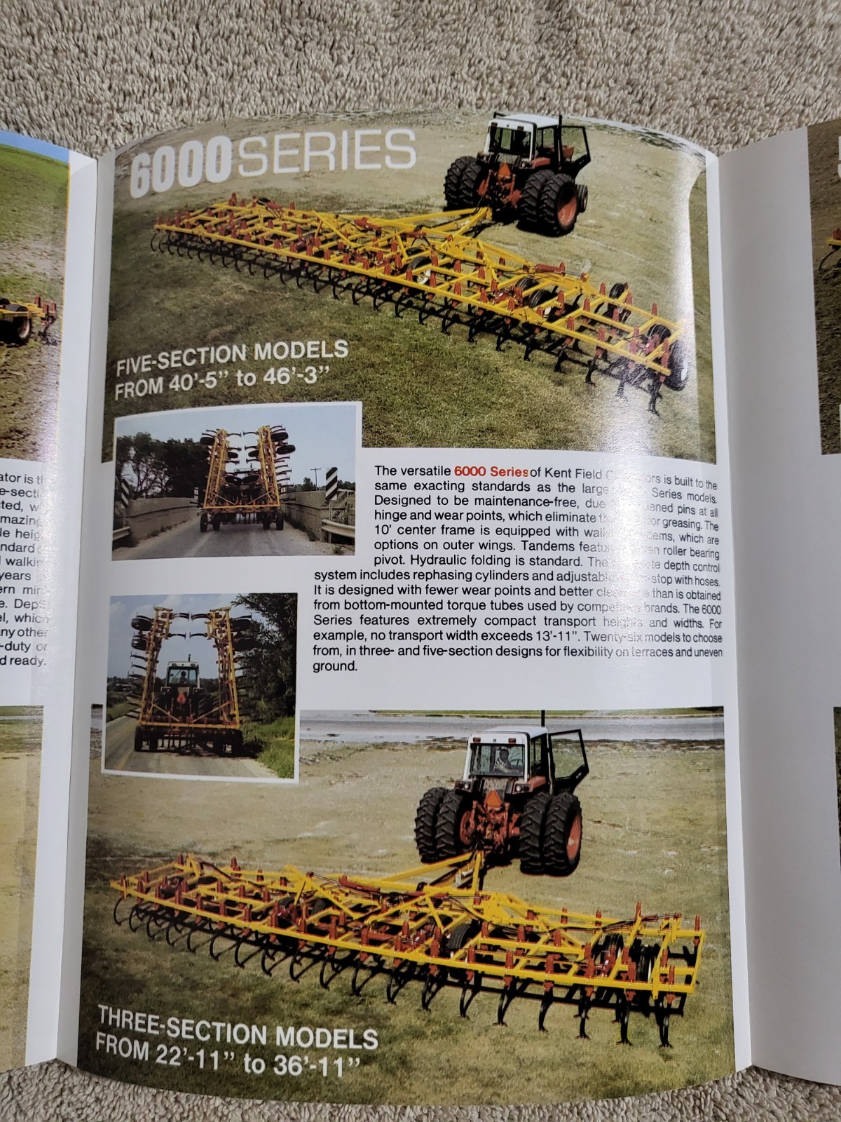 1970s Kent 4000 5000 6000 7000 Series Field Cultivators BROCHURE John Deere IH