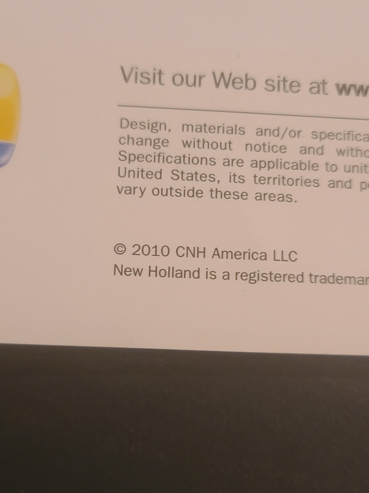2010 New Holland Utility Round Baler Dealer Brochure BU7060