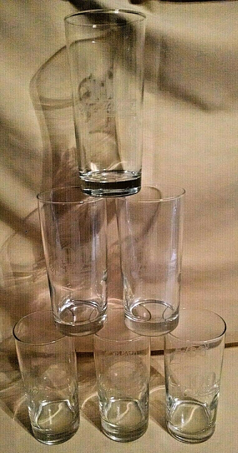NEW HOLLAND TRACTOR GLASS SET 6 100TH ANNIV 1895 1995 BALER SKID STEER ENGINE.