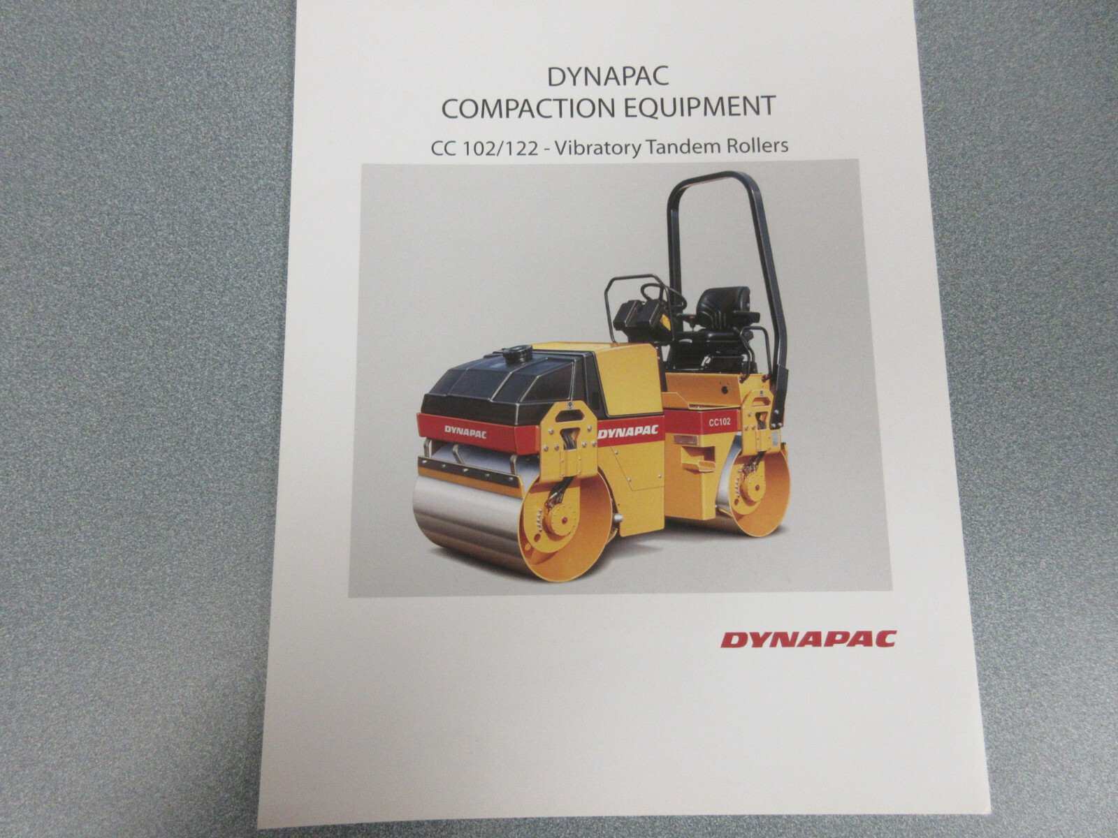 Dynapac CC 102/122 Roller Compactor Brochure 2 Page
