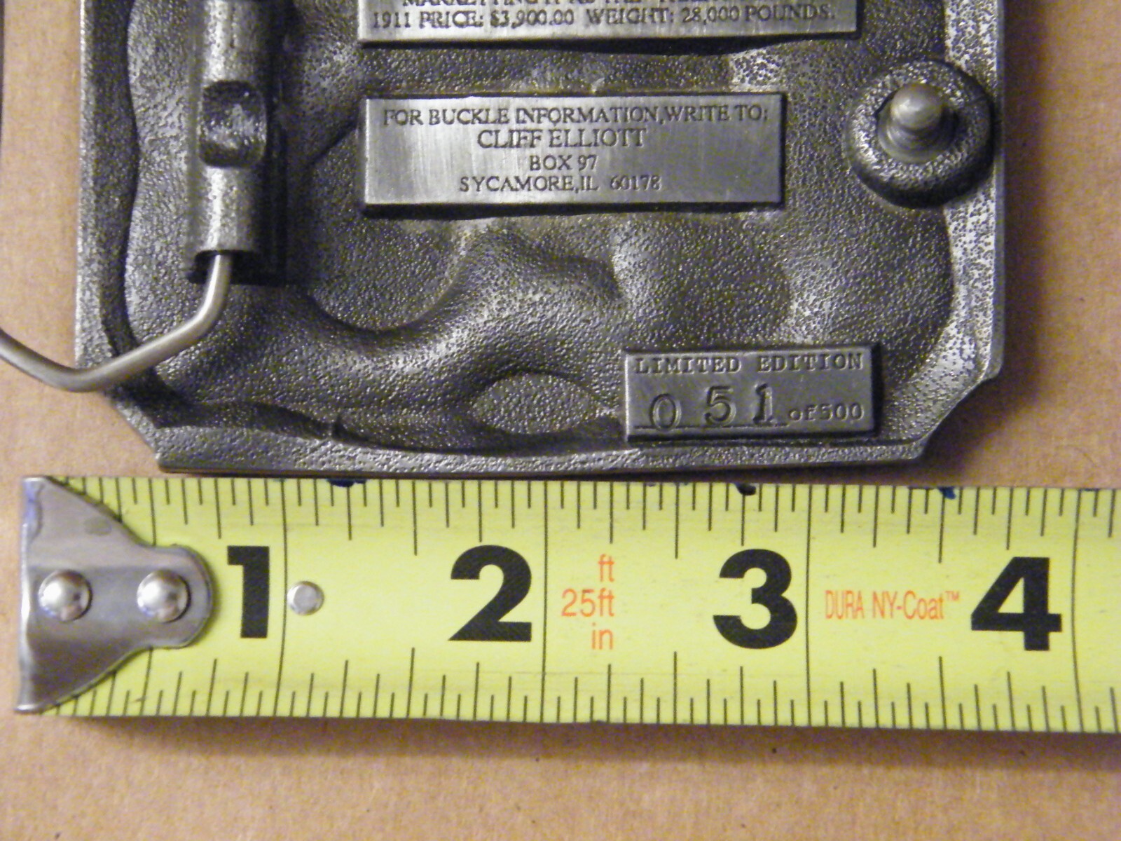 1991 The 35th Sycamore Steam Power Show Sycamore, IL Belt Buckle