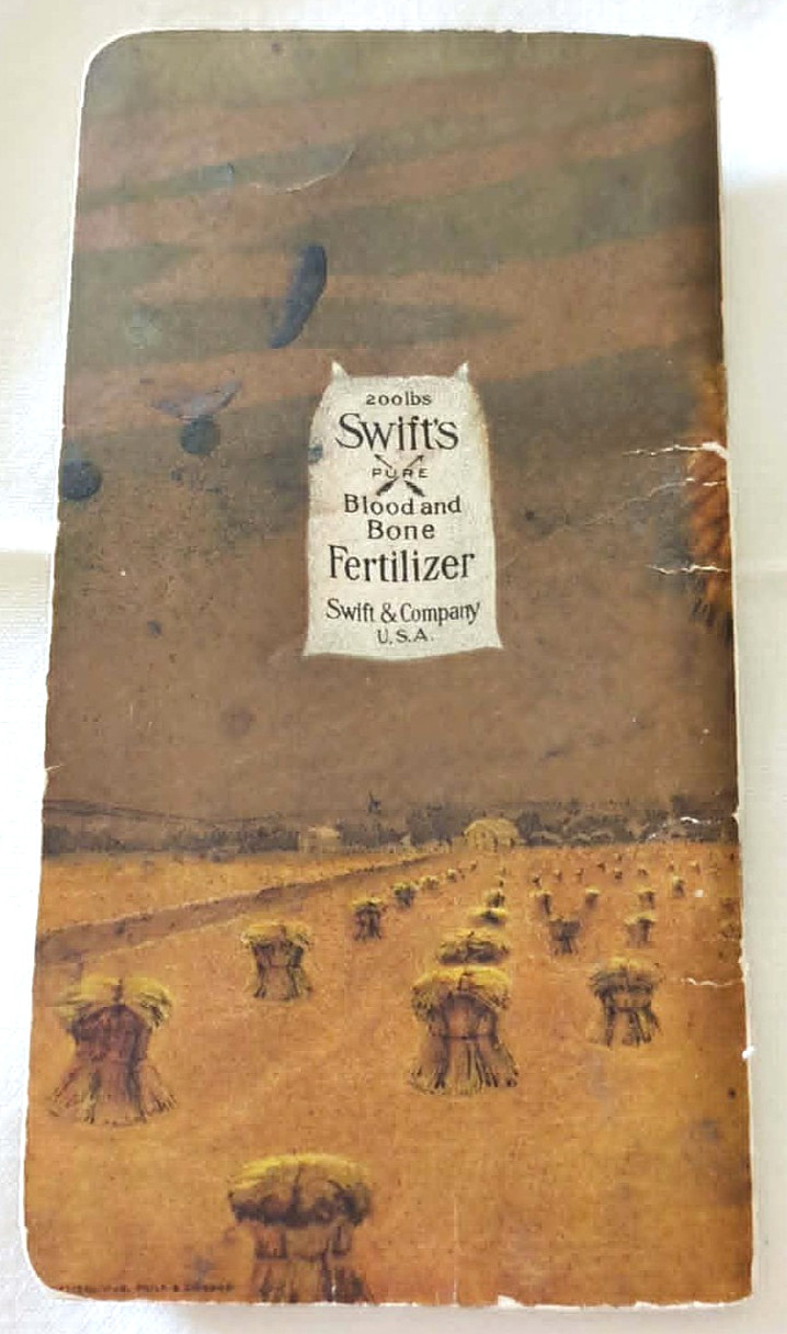 RARE 1908-1909 Swift & Company Fertilizer “Bone And Blood” Farmers Pocket Guide