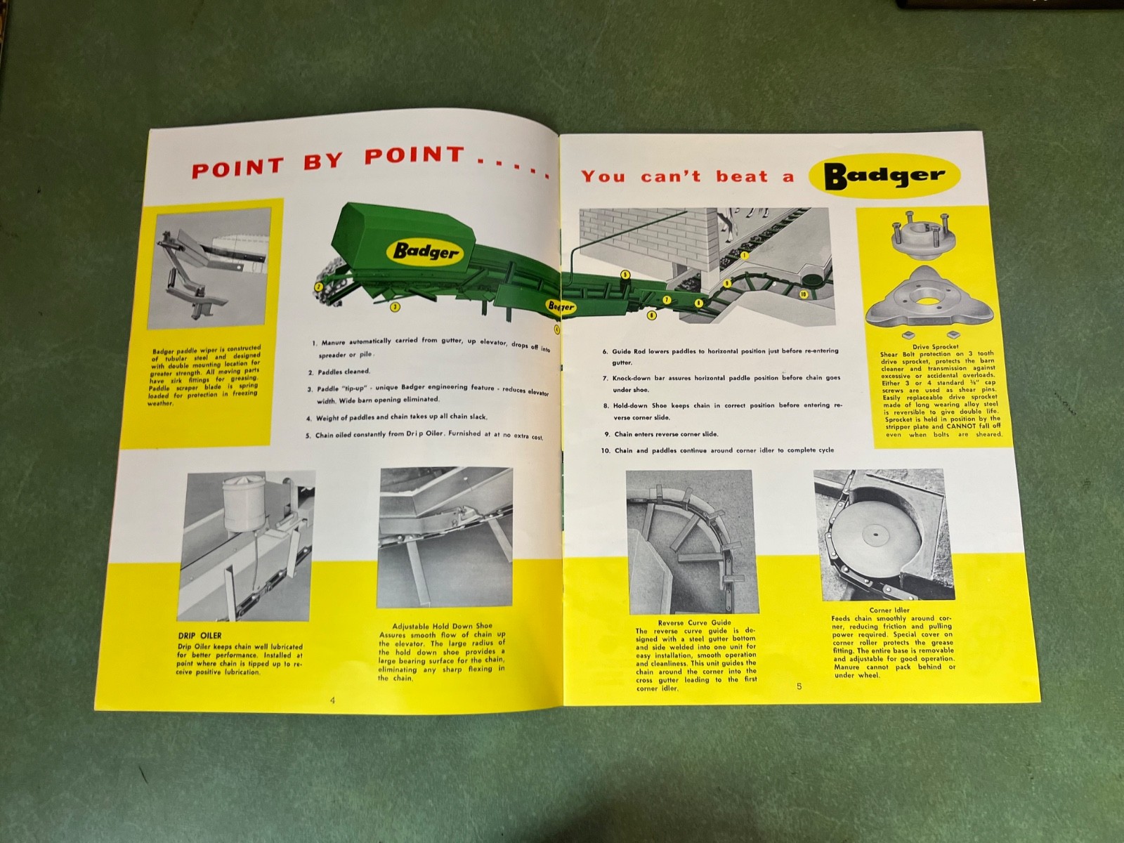 Original 1959 Badger Barn Cleaner Sales Brochure