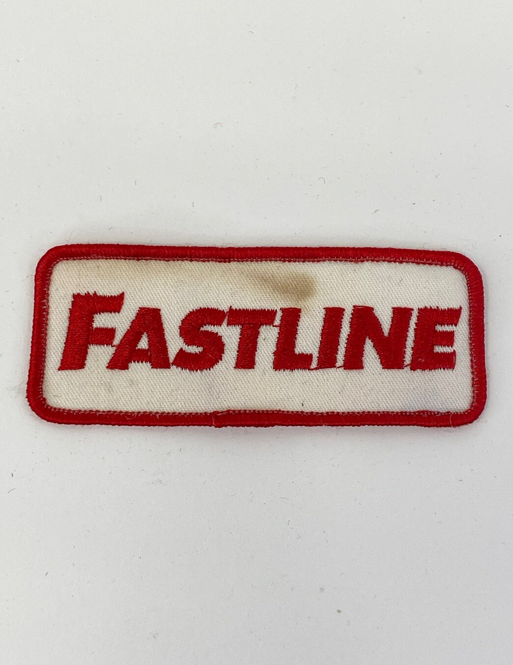 Vintage FASTLINE Patch Agriculture Trucking Iron On Patch – Red & White
