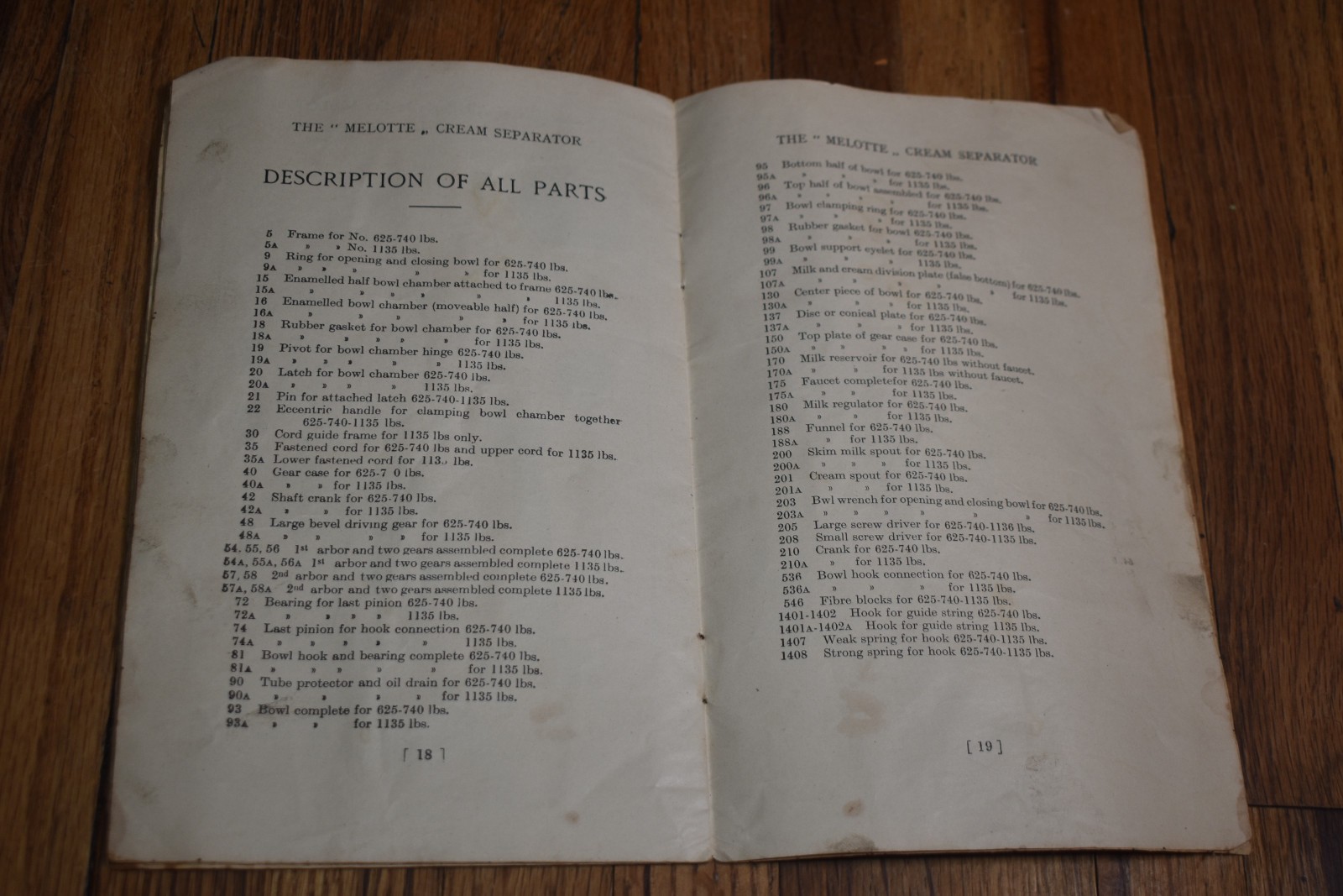 Vintage Melotte Cream Seperator Working Instructions Manual Book