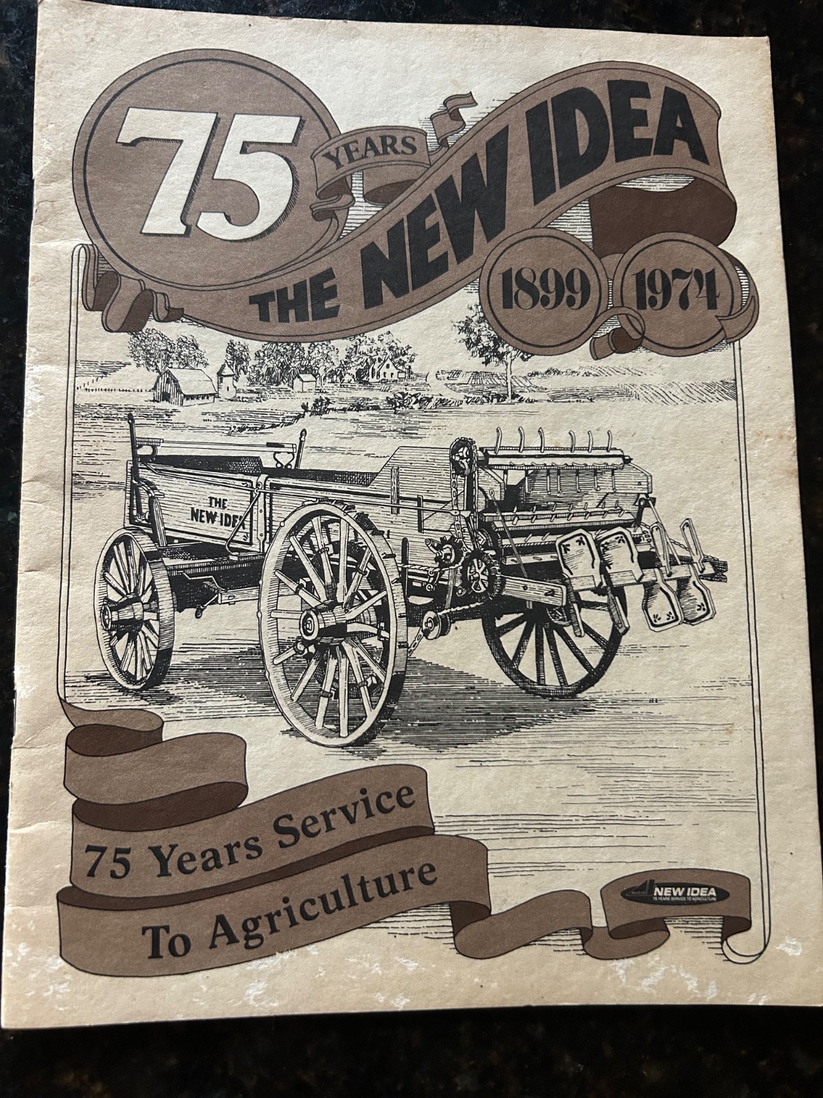 1899 1974 New Idea 75th Anniversary Brochure 75 Years Agriculture Coldwater OH