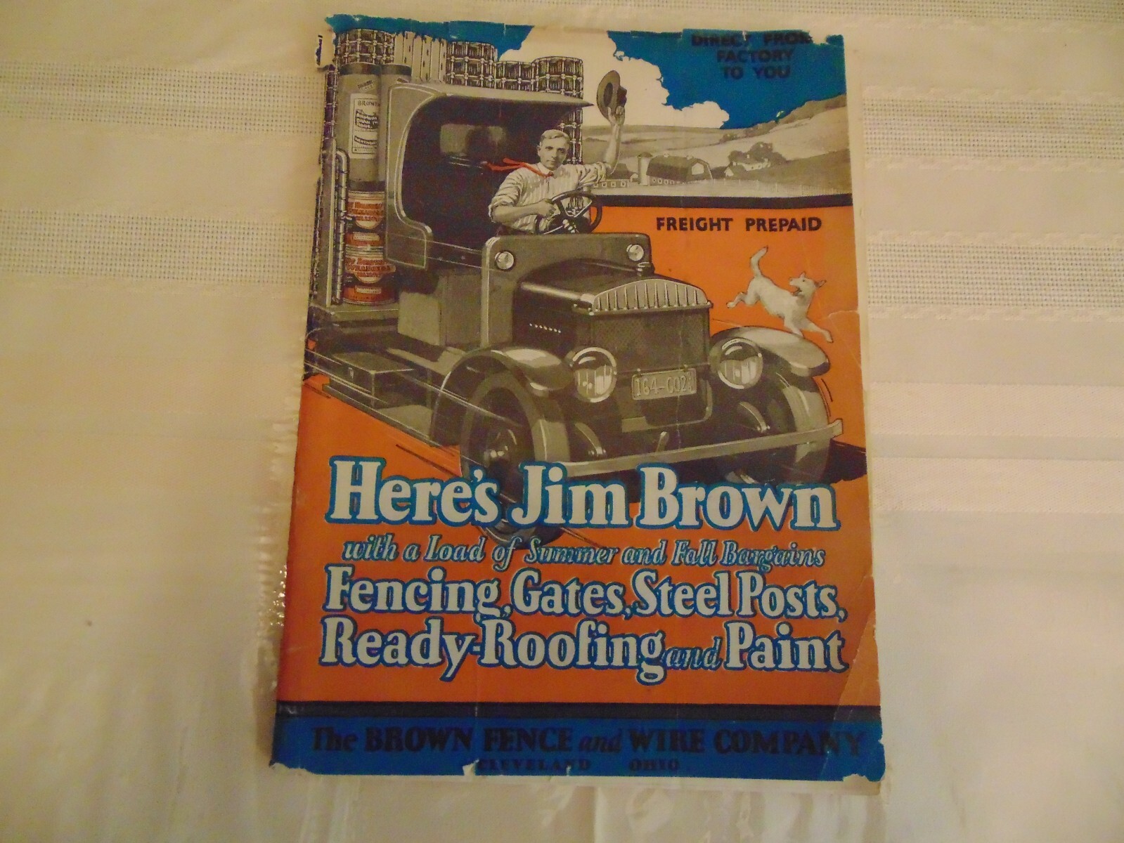 Here’s Jim Brown Catalog- 1922 Summer & Fall- Fencing/Gates/Roofing/Paint