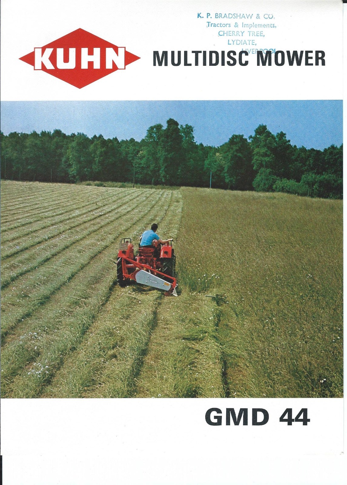 Farm Equipment Brochure – Kuhn – GMD 44 – Multidisc Mower – c1970’s (F6194)