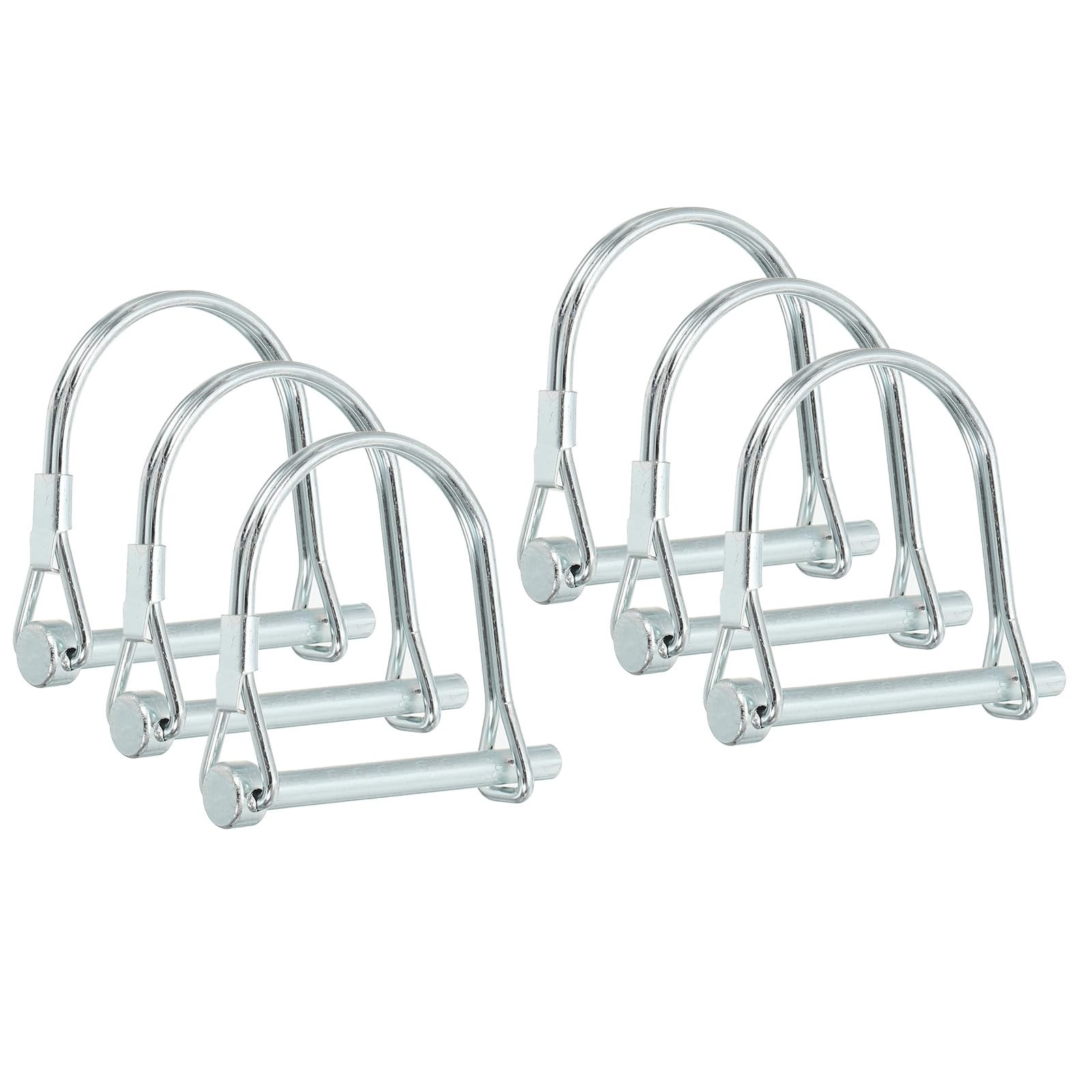 PATIKIL Trailer Coupler Pin 3/16×1-5/8×1.38 (D*L*IW) 6 Pcs Wire 3/16×1-5/8×1.38″