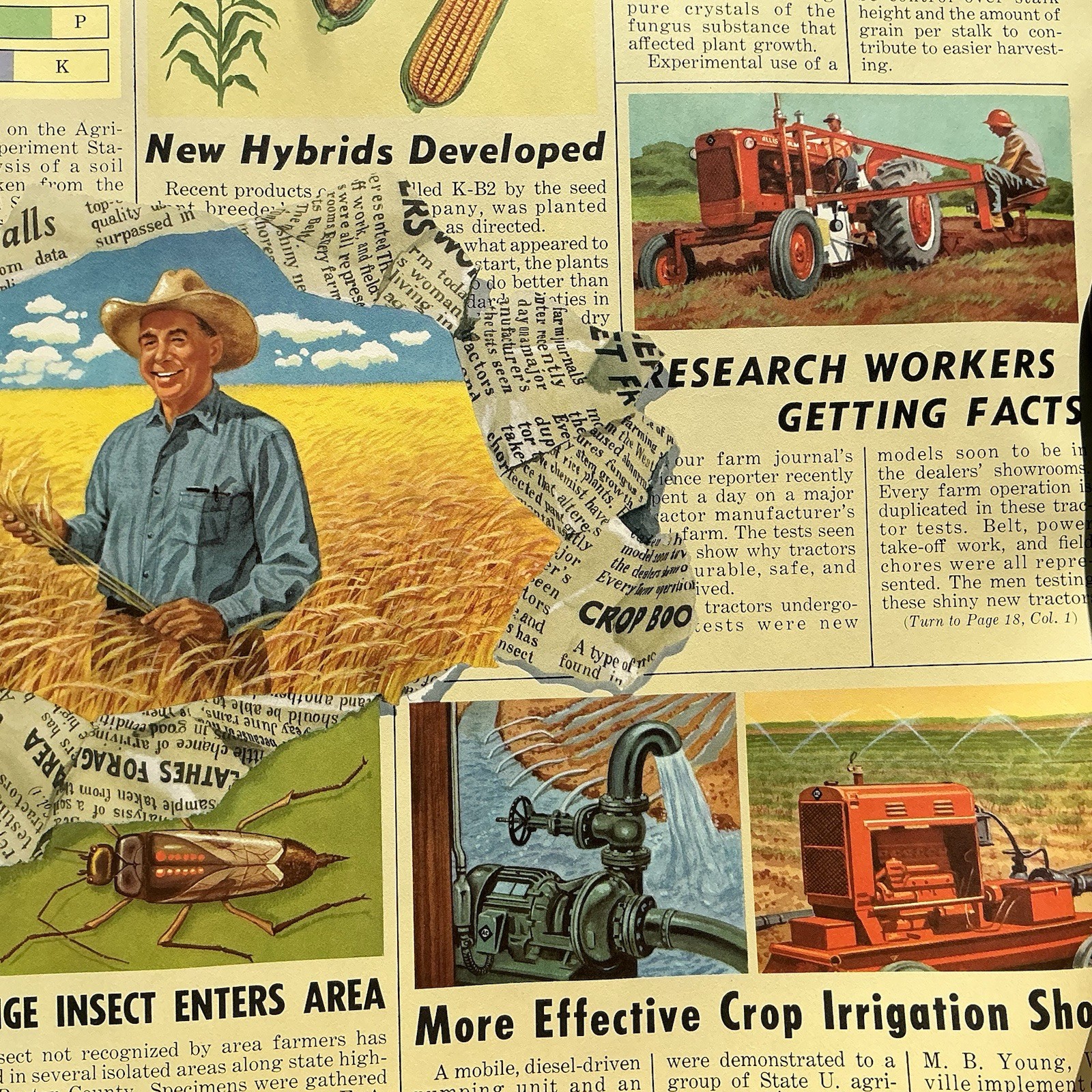 Vintage Education Poster Allis Chalmers 1959 Agriculture