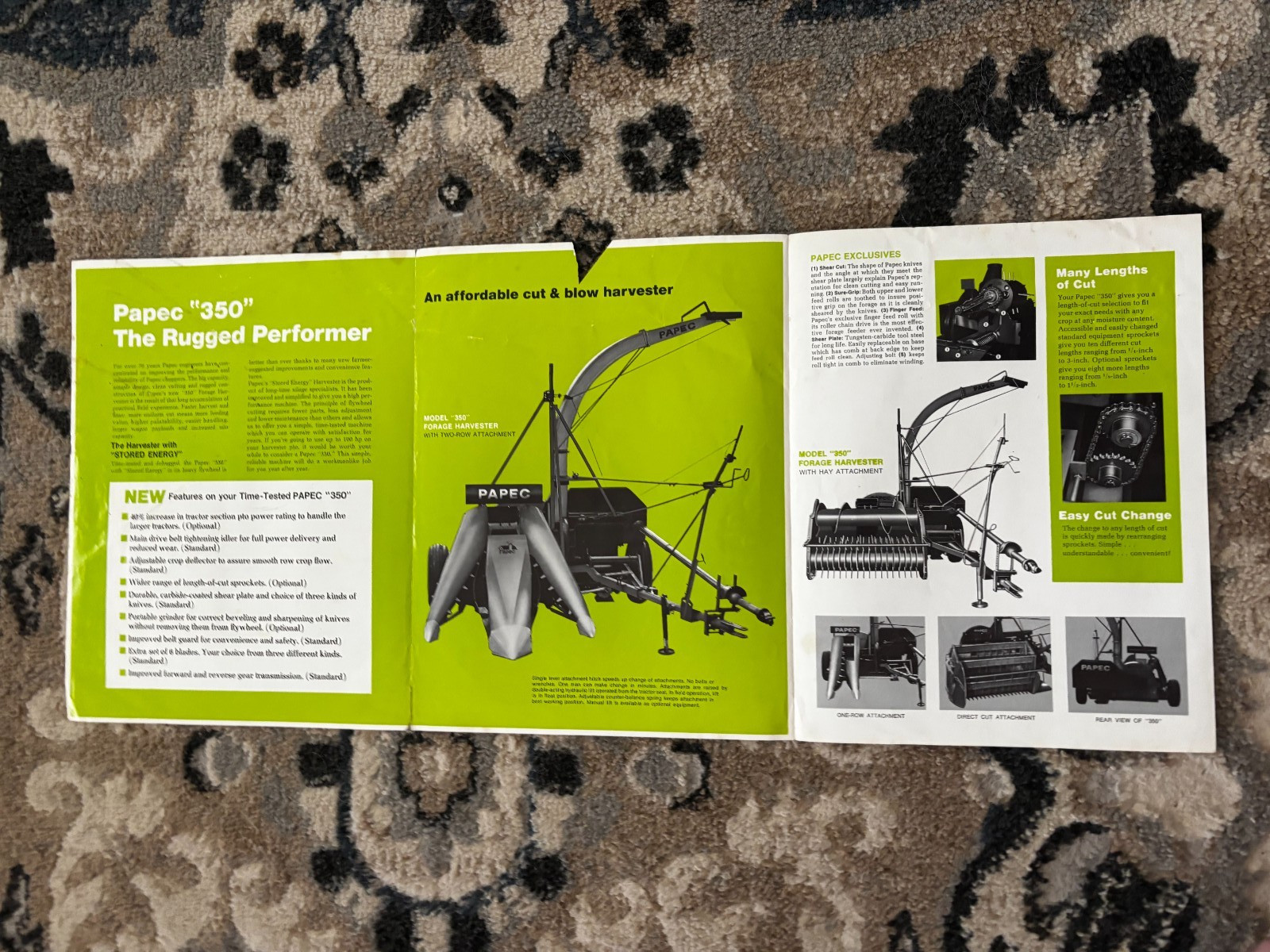 Papec 350 Forage Harvester For 1972 Brochure DCPA26