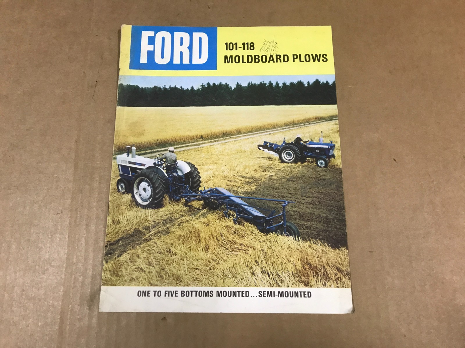 Vintage Ford Tractor 101-118 Moldboard Plows Salesman Brochure