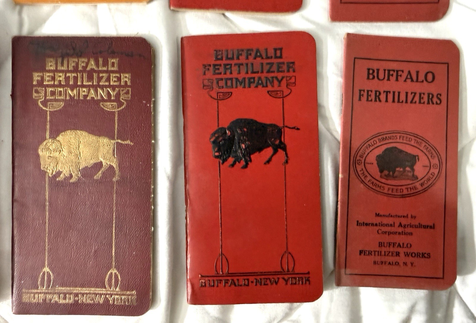 16 Lot of BUFFALO FERTILIZERS Advertising Memo Booklets, 1906-1926