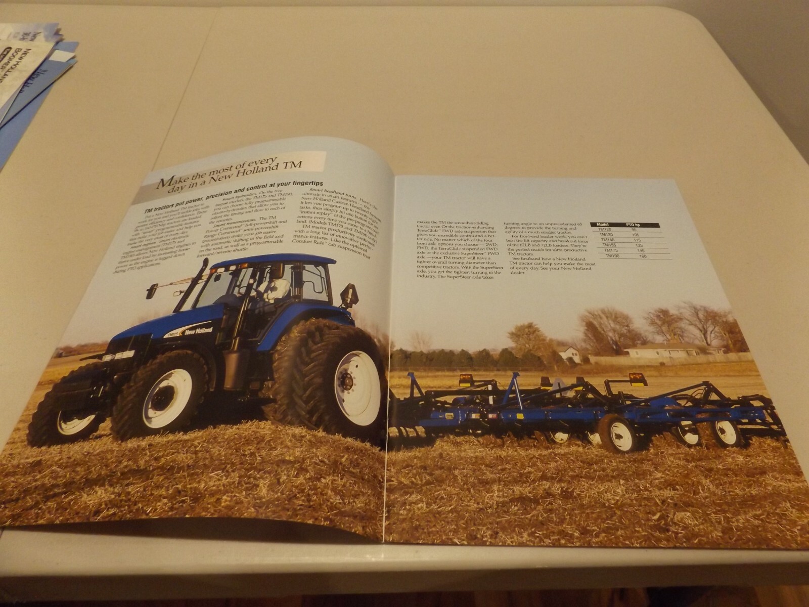 NEW HOLLAND TM TRACTORS 95 to 160 PTO hp, LIT # NH6290404 020520-2005
