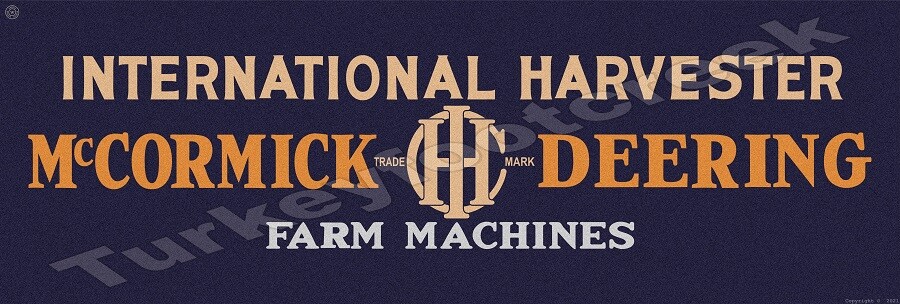 IH McCormick Deering Farm Machines 6″ x 18″ Metal Sign
