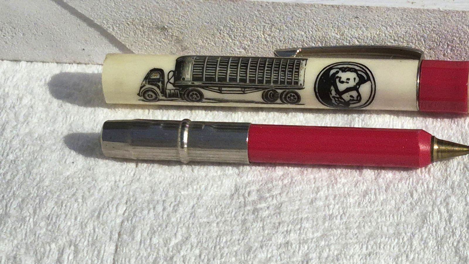 “Sorensen’s CATTLECRUISERS * Phone CH 6-2276/3357 * Albin, Wyo.” Bullet Pen