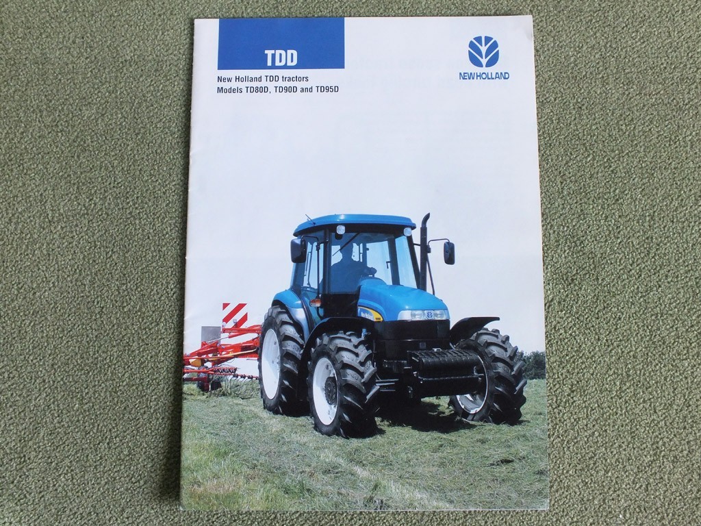 NEW HOLLAND TDD Agricultural Tractor Farm Equipment Brochure 2004