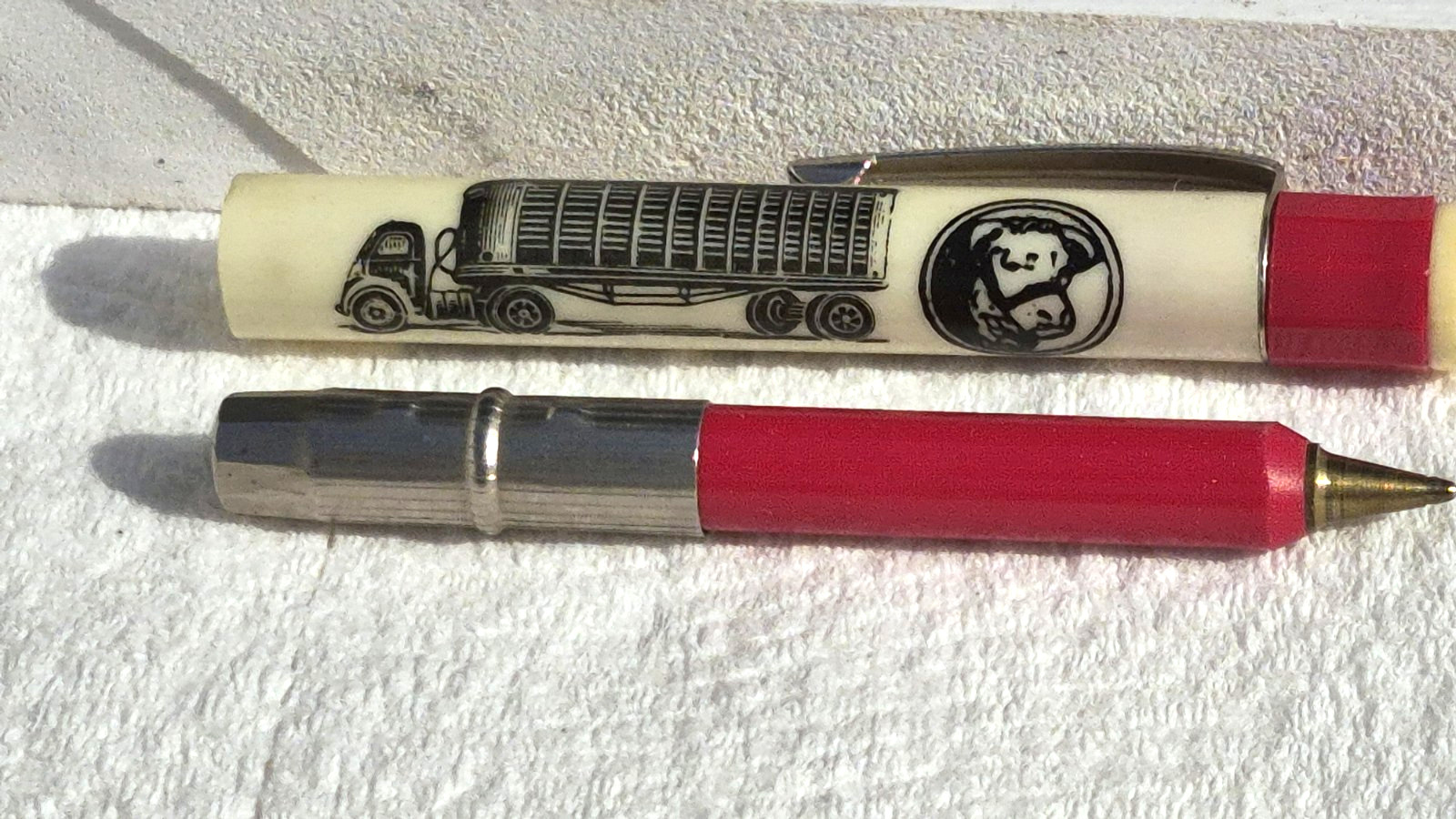 “Sorensen’s CATTLECRUISERS * Phone CH 6-2276/3357 * Albin, Wyo.” Bullet Pen