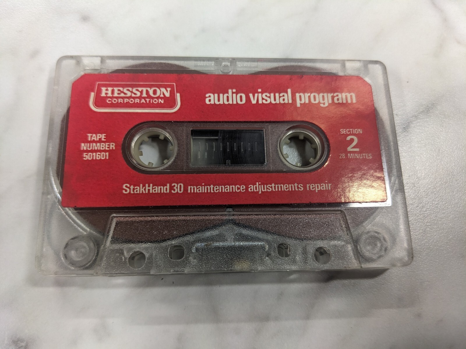 Hesston StackHand 30 maintenance adjustment repair audio visual program cassette