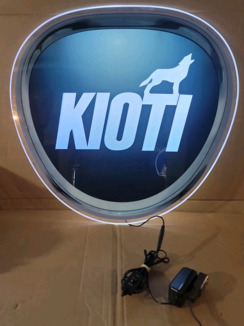KIOTI Tractors 22″ Lighted Display Sign Kioti TESTED & WORKING