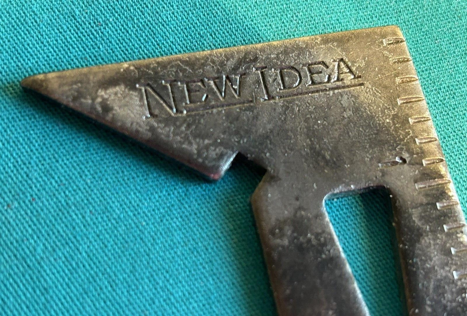Vtg 1950s New Idea Advertising Wire Gauge 5″ Ruler Measure Implement Wrench