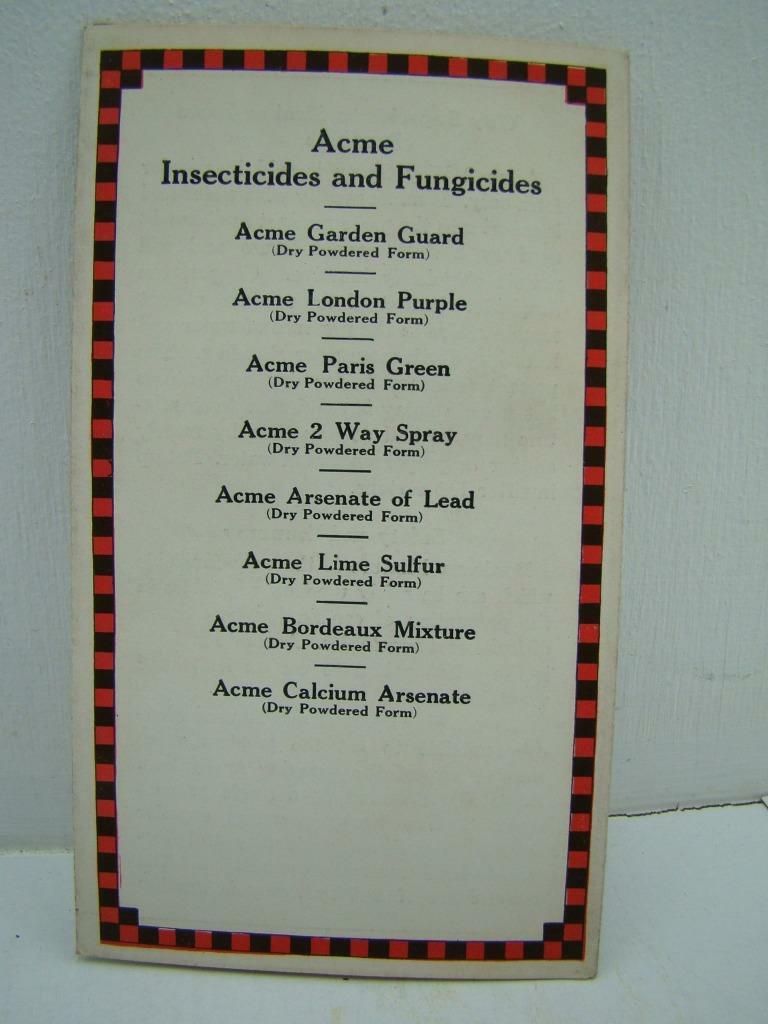 CIRC 1927 ACME 2 WAY SPRAY PAMPHLET
