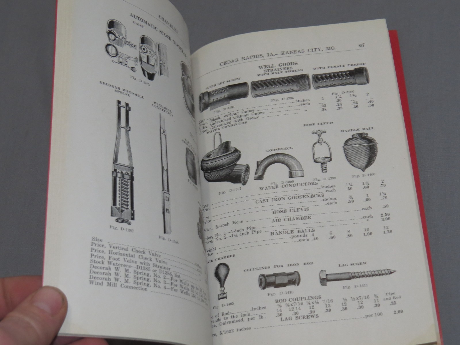 Vintage 1920’s CHANDLER Pump Supply Co Full Line Catalog Kansas City Missouri